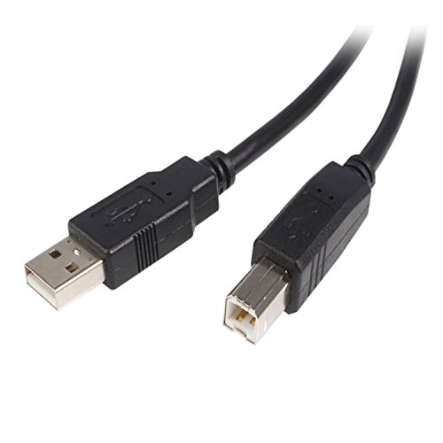 StarTech.com USB2HAB3M USB 2.0 A auf B Kabel (3m, St/St) Schwarz von STARTECH.COM
