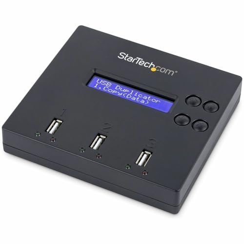 StarTech.com USBDUP12 USB-Duplikator und Radiergummi, 1:2, USB-Stick-Kloner, USB 2.0 Flash-Laufwerk, Kopierer/Daumenlöscher von StarTech