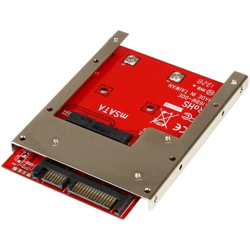 StarTech.com mSATA SSD auf 2,5 Zoll SATA Adapter / Konverter - mSATA auf 22-Pin SATA 6,4cm HDD Adapter von StarTech.com