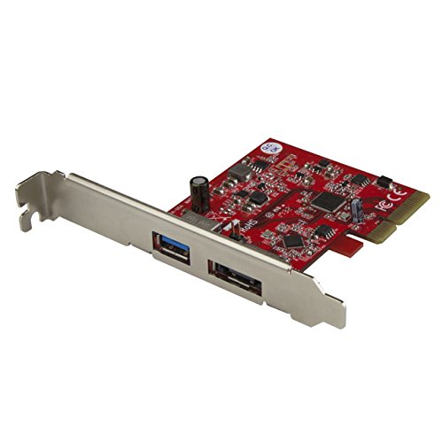 Startech.Com Scheda PCie Esata a 2 Porte USB 3.1 10 Gbps, 1X USB-A e 1X Esata, Scheda di Espansione USB 3.1 Startech.Com Scheda PCie Esata a 2 Porte USB 3.1 10 Gbps, 1X USB-A e 1X Esata, Scheda di Espansione USB 3.1 von StarTech