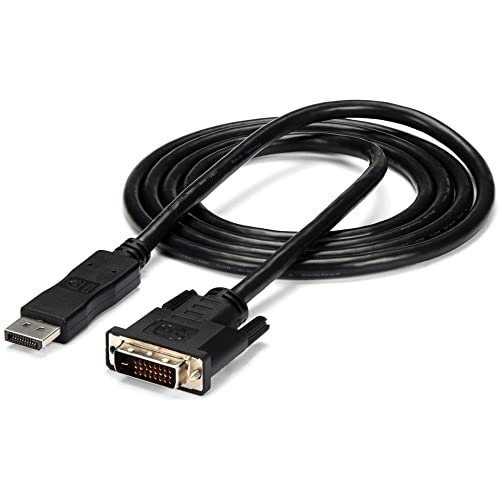 StarTech.com 1.8 m DisplayPort auf DVI Kabel - DisplayPort auf DVI Video Adapter Kabel 1080p - DisplayPort auf DVI-D Kabel Single Link - DP auf DVI Monitor Kabel - DP 1.2 auf DVI Adapter (DP2DVIMM6) von StarTech
