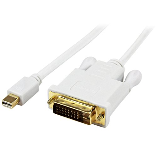 Startech.com 91 cm Mini-DisplayPort-auf-DVI-Kabel – mDP-auf-DVI-Kabel Computer-Monitor-Kabel 1920 x 1200 – Mini-DisplayPort-auf-DVI-D-Kabel - mini-DP-auf-DVI-Kabel - Weiß (MDP2DVIMM3WS) von StarTech