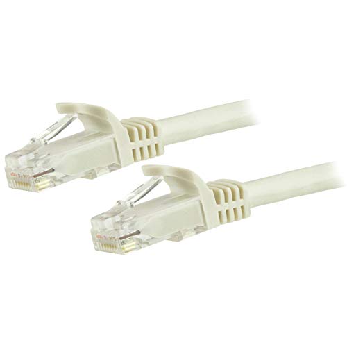 StarTech.com 5m Cat6 UTP RJ45 Gigabit Patchkabel Snagless - Cat 6 Netzwerkkabel mit Schutzmanschette - Cat.6 Patch-Kabel - Weiß StarTech.com 5m Cat6 UTP RJ45 Gigabit Patchkabel Snagless - Cat 6 Netzwerkkabel mit Schutzmanschette - Cat.6 Patch-Kabel - Weiß von StarTech.com
