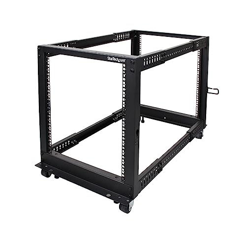 StarTech.com 4-Pfosten 12 HE Mobiles Open Frame Serverrack, 19 Zoll Netzwerk Rack mit Rädern, Rack für Computer/AV/Daten/IT Geräte - Rollen, Nivellierfüße oder Bodenmontage (4POSTRACK12U) StarTech.com 4-Pfosten 12 HE Mobiles Open Frame Serverrack, 19 Zoll Netzwerk Rack mit Rädern, Rack für Computer/AV/Daten/IT Geräte - Rollen, Nivellierfüße oder Bodenmontage (4POSTRACK12U) von StarTech.com