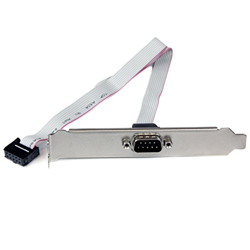 StarTech.com DB9 Slotblech Seriell Motherboard Header mit 9pol Stecker an 10-pin Buchse - Motherboard Header (Buchse) 1 x DB-9 (Stecker) von StarTech