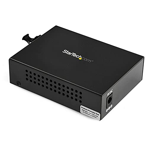 StarTech.com Multimode (MM) LC Glasfaser Medienkonverter für 10/100/1000 Netzwerk - 550m - Gigabit Ethernet - 850nm - mit SFP Transceiver (MCM1110MMLC) von StarTech