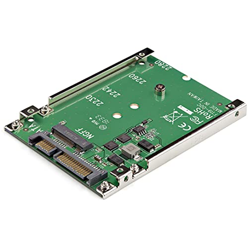 StarTech.com M.2 SATA SSD auf 2.5 Zoll SATA Adapter, M.2 NGFF auf SATA, M2 Festplattenadapter, Nicht kompatibel mit NVMe von StarTech.com
