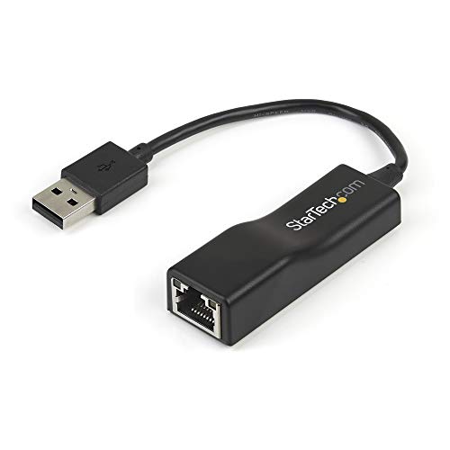 StarTech.com USB 2.0 RJ45 Fast Ethernet Adapter - Lan Nic USB Netzwerkadapter - USB 2.0 10/100 Mbit Adapter in Schwarz von StarTech