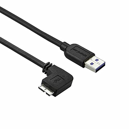 StarTech.com 2m Micro USB 3.0 Kabel - USB A zu links gewinkeltes Micro B USB Anschlusskabel - M/M - USB 3.1 Gen 1 (5 Gbit/s) StarTech.com 2m Micro USB 3.0 Kabel - USB A zu links gewinkeltes Micro B USB Anschlusskabel - M/M - USB 3.1 Gen 1 (5 Gbit/s) von StarTech