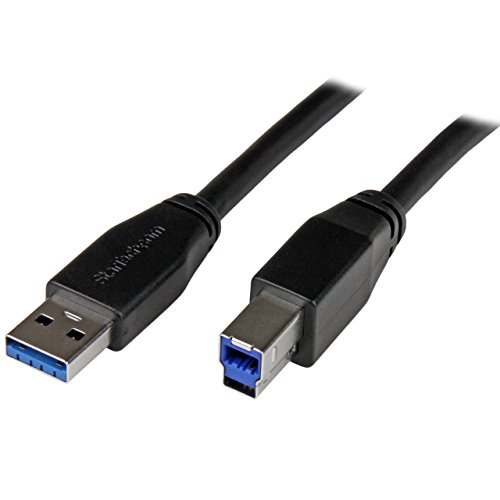 StarTech.com 5m Aktives USB 3.0 USB-A auf USB-B Kabel - USB A zu USB B Anschlusskabel - USB 3.1 Gen 1 (5 Gbit/s) von StarTech