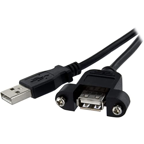 StarTech.com 90cm USB A Blendenmontage Kabel Bu/St - USB Verlängerungskabel - Einbaubuchsen Kabel Verlängerung von StarTech.com