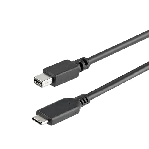 StarTech.com 1m USB-C auf Mini DisplayPort Kabel - USB C zu mDP Kabel - 4K 60Hz - Schwarz (CDP2MDPMM1MB) von StarTech