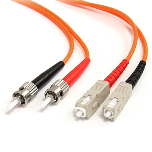 StarTech.com 2m Duplex Multimode 62,5/125 ST auf SC Glasfaserkabel / LWL-Patchkabel - Orange von StarTech