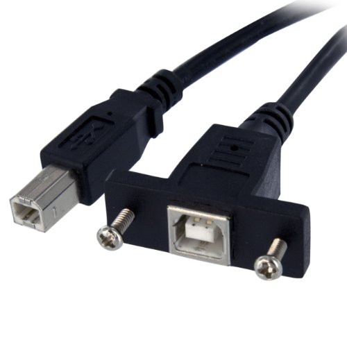 100cm USB B auf B Blendenmontage Kabel, Bu/St, USB Verlängerungskabel, Einbaubuchsen Kabel Verlängerung von StarTech.com
