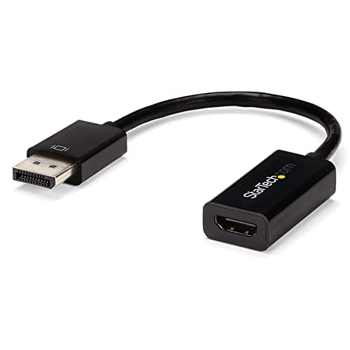 StarTech.com DisplayPort auf HDMI Adapter - 4K 30Hz Aktiver DP auf HDMI Video Konverter - DP zu HDMI Monitor/Fernsehgerät/Display Kabel Adapter Dongle - Ultra HD DP 1.2 auf HDMI 1.4 Adapter (DP2HD4KS) von StarTech