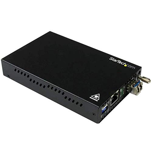StarTech.com Gigabit Ethernet Kupfer auf LWL Medienkonverter, SM LC, 20 Km, Ethernet Medienkonverter, GbE Konverter von StarTech