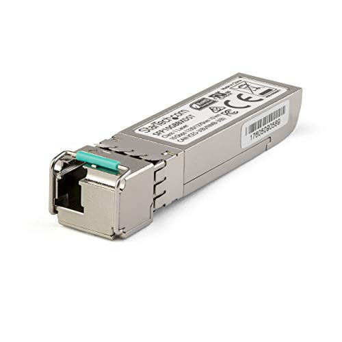 StarTech.com SFP10GBX40DS Transceiver Modul (Dell EMC SFP-10G-BX40-D kompatibles SFP+ Modul, 10 Gbit/s, 40km, Single Mode, Mini-GBIC) von StarTech