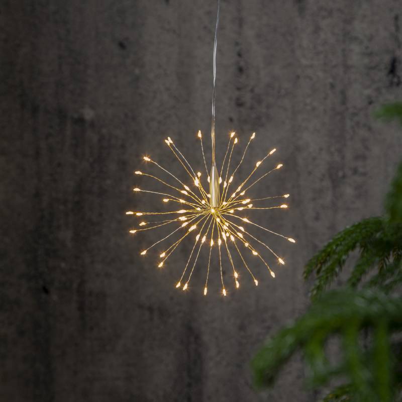 3D LED Stern Feuerwerk - hängend - 80 warmweiße LED - D: 16cm - für Innen - silber 3D LED Stern Feuerwerk - hängend - 80 warmweiße LED - D: 16cm - für Innen - silber von StarTrading