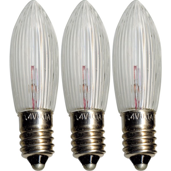 Ersatz-Leuchtmittel - E10 - 1,4V - 0,1W - Warmweiß - 3 Stück Ersatz-Leuchtmittel - E10 - 1,4V - 0,1W - Warmweiß - 3 Stück von StarTrading