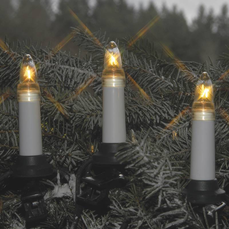 LED Kerzenlichterkette - Baumkerzen - 16 warmweiße LED - E10 Fassung - Strang - L: 10,5m - für Außen LED Kerzenlichterkette - Baumkerzen - 16 warmweiße LED - E10 Fassung - Strang - L: 10,5m - für Außen von StarTrading