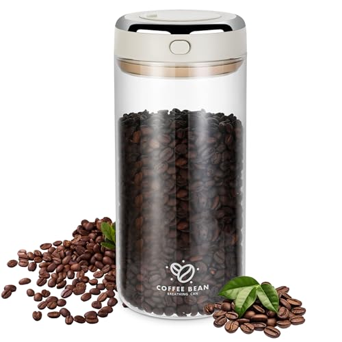 Staranry Kaffeedose Luftdicht, 1700ml Kaffeebohnen Behälter, Kaffeebehälter mit CO₂-Ventil & Datumsanzeige, Aromadichter Vorratsbehälter für Kaffeebohnen, Tee NüSse Kakao LäNger Und Frisch Bleiben Staranry Kaffeedose Luftdicht, 1700ml Kaffeebohnen Behälter, Kaffeebehälter mit CO₂-Ventil & Datumsanzeige, Aromadichter Vorratsbehälter für Kaffeebohnen, Tee NüSse Kakao LäNger Und Frisch Bleiben von Staranry