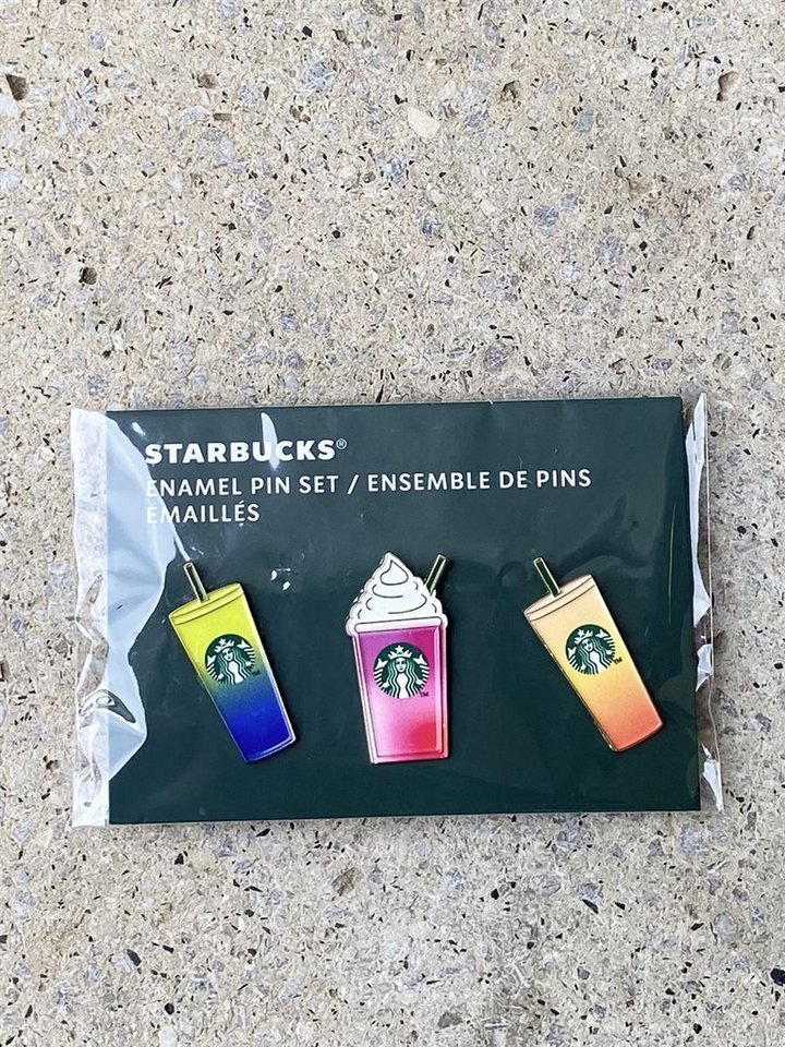 Starbucks Frühstücks-Geschirrset Starbucks Cold Cup Summer PIN Set 3 Stück Ansteck Nadel Starbucks Frühstücks-Geschirrset Starbucks Cold Cup Summer PIN Set 3 Stück Ansteck Nadel von Starbucks