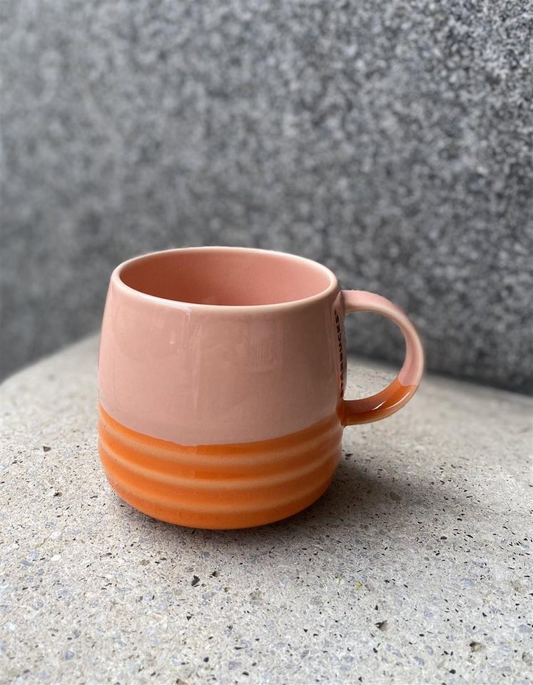 Starbucks Frühstücks-Geschirrset Starbucks Tasse Pink Orange ribbed 12oz Starbucks Frühstücks-Geschirrset Starbucks Tasse Pink Orange ribbed 12oz von Starbucks