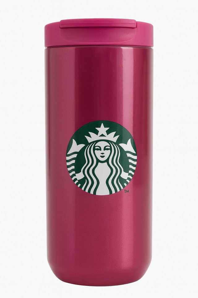 Starbucks Frühstücks-Geschirrset Starbucks Tumbler Thermobecher Edelstahl Shimmer Pink grünes Logo 12oz Starbucks Frühstücks-Geschirrset Starbucks Tumbler Thermobecher Edelstahl Shimmer Pink grünes Logo 12oz von Starbucks