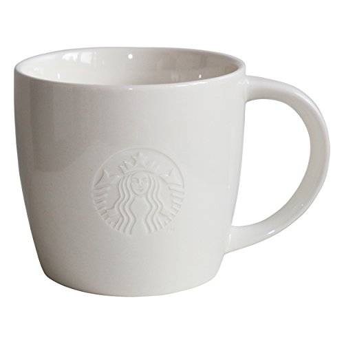 STARBUCKS, Keramik, Kaffeetasse Weiss Tasse Coffee Cup Mug Classic White Collectors Grande 16oz von STARBUCKS