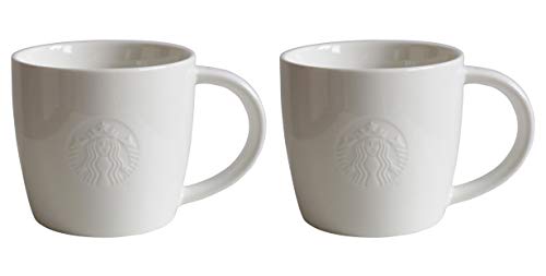 STARBUCKS Collection Tall Fore Here Gläser-Set, kurz, Weiß, 2 Stück, 355 ml von STARBUCKS