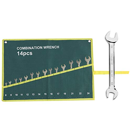 Roll Up Tools Bag - Multi-Pocket Canvas Roll Up Tools Aufbewahrungstasche Spanner Zangenschlüsselhalter Organizer(14 Ports) von Starbun