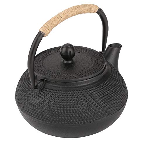 Gusseisen-Teekanne - 800 ml Gusseisen-Wasserkocher-Teekanne im japanischen Stil + abnehmbare Teekanne mit Aufguss/Sieb von Starbun