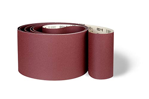 Starcke 732E Schleifband/Papier Schleifbänder | 150x6880 mm | 10 Stück | Körnung/Korn: 100 (10 Bänder) von Starcke