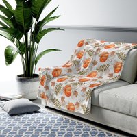 Kürbis Fleece Decke, Herbst Thanksgiving Halloween Samt Überwurf Weich Plüsch Flauschig Gemütlich Warm Erwachsene Kinder Klein Groß Sofa Dekor Kürbis Fleece Decke, Herbst Thanksgiving Halloween Samt Überwurf Weich Plüsch Flauschig Gemütlich Warm Erwachsene Kinder Klein Groß Sofa Dekor von Starcovedesign