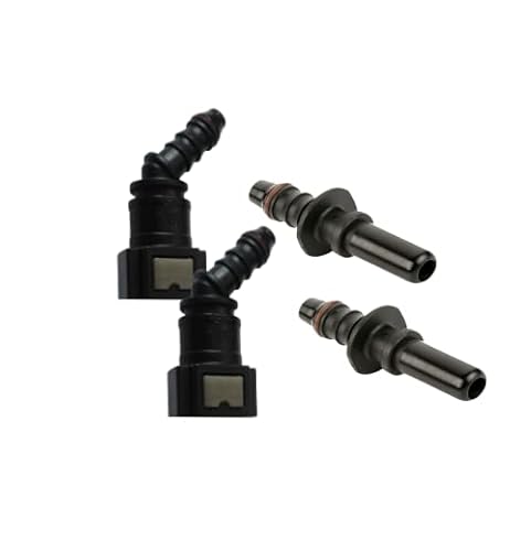 2x Schnellkupplung mit Gegenstück Set Kraftstoffleitung gerade 7,89 x 8 mm 45° von Stardiesel