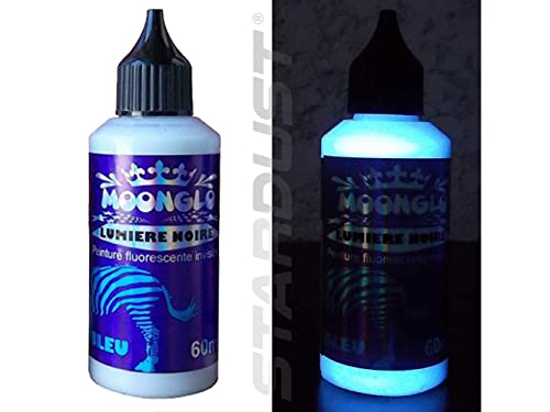 Stardust MOONGLO BLACKLIGHT INVISIBLE UV Farbe für Pinsel - BLUE 60ml von Stardust Colors