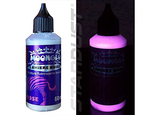 Stardust MOONGLO BLACKLIGHT INVISIBLE UV Farbe für Pinsel - PINK 60ml von Stardust Colors