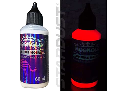 Stardust MOONGLO BLACKLIGHT INVISIBLE UV Farbe für Pinsel - RED 60ml von Stardust Colors