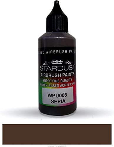 Stardust WPU008 Airbrush PU 1K RC Art Color SEPIA 60ml von Stardust Colors