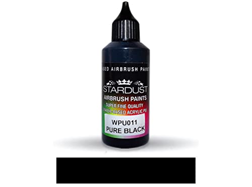 Stardust WPU011 Airbrush PU 1K RC Art Color PURE BLACK 60ml von Stardust Colors