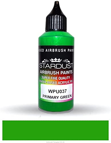 Stardust WPU037 Airbrush PU 1K RC Art Color PRIMARY GREEN 60ml von Stardust Colors
