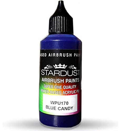 Stardust WPU170 Airbrush PU 1K RC CANDY Color BLUE 60ml von Stardust Colors