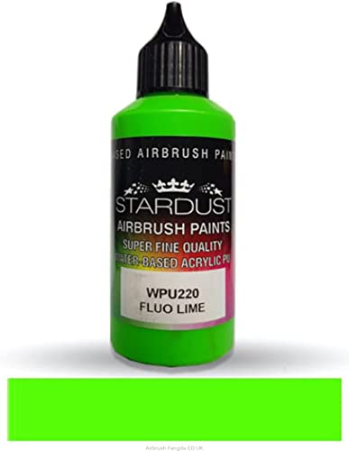 Stardust WPU220 Airbrush PU 1K RC FLUORESCENT Color LIME 60ml von Stardust Colors