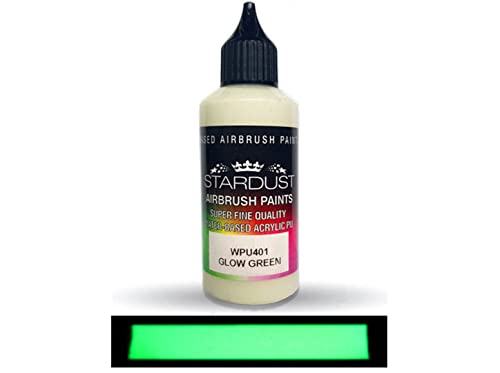 Stardust WPU401 Airbrush PU 1K RC GLOW IN THE DARK Color GLOW GREEN 60ml von Stardust Colors