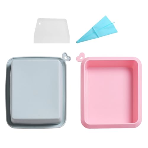 Stareal 2er-Pack Silikon-Kuchenformen, 28x23cm Große Silikon-Backformen, Backbleche, Plätzchenbleche, Kuchenform Mit Löchern Zum Aufhängen, Rechteckige Backbleche Für Den Ofen Stareal 2er-Pack Silikon-Kuchenformen, 28x23cm Große Silikon-Backformen, Backbleche, Plätzchenbleche, Kuchenform Mit Löchern Zum Aufhängen, Rechteckige Backbleche Für Den Ofen von Stareal