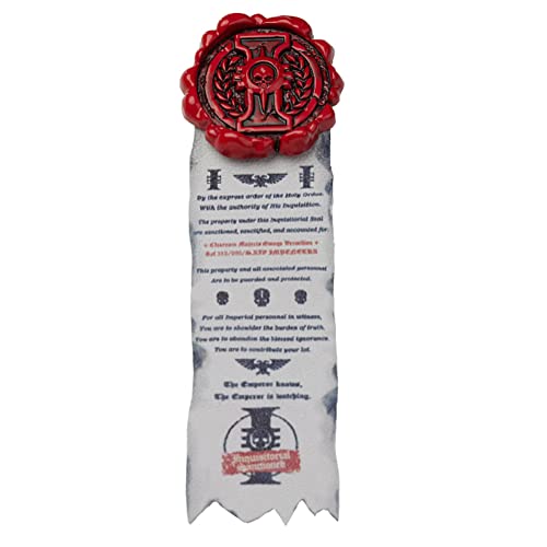 Starforged Kompatibel mit Warhammer 40k Reinheitssiegel: Reinheitssiegel: Retro Schädel Pin Abzeichen/Aufkleber 1 PC von Starforged