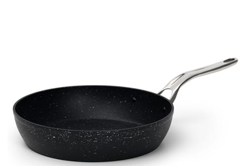 Starfrit The Rock Bratpfanne mit Antihaftbeschichtung, 20 cm, langlebiges geschmiedetes Aluminium, ofenfest, PFOA-frei, leicht zu reinigen, Schwarz von Starfrit
