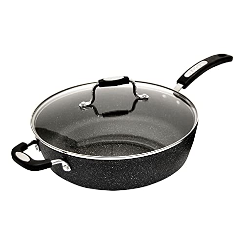 Starfrit The Rock Classic Bratpfanne mit Antihaftbeschichtung, 28 cm, mit Hilfsgriff, langlebiges geschmiedetes Aluminium, ofenfest, PFOA-frei, leicht zu reinigen Starfrit The Rock Classic Bratpfanne mit Antihaftbeschichtung, 28 cm, mit Hilfsgriff, langlebiges geschmiedetes Aluminium, ofenfest, PFOA-frei, leicht zu reinigen von Starfrit