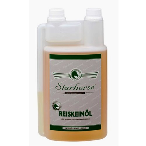 Starhorse Reiskeimöl für Pferde 1 Liter Dosierflasche von Starhorse