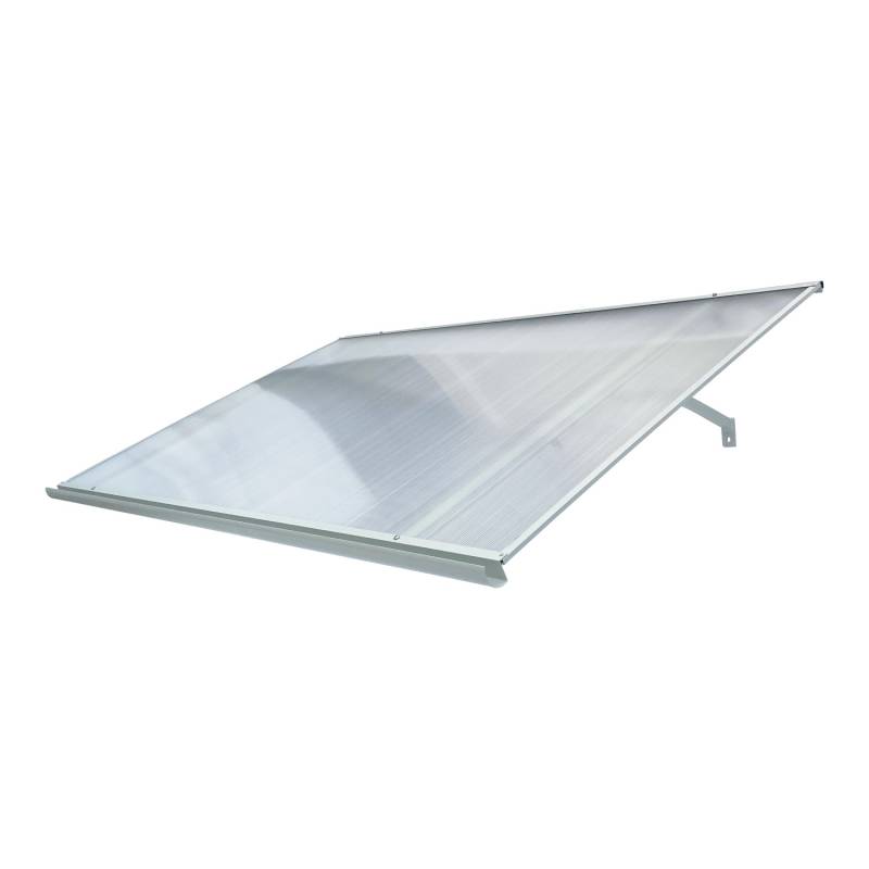 STARKEDACH Aluminiumrahmen Vordach Straight T-160 RAL 7035 Mit Polycarbonatbeschichtung von StarkeDACH